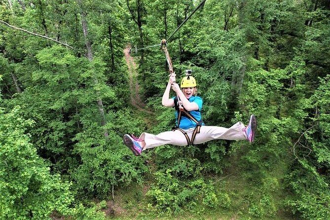 Fontanel Zipline Forest Adventure at Nashville North - What the Course Really Feels Like: 1.5 Miles and 8 to 9 Lines