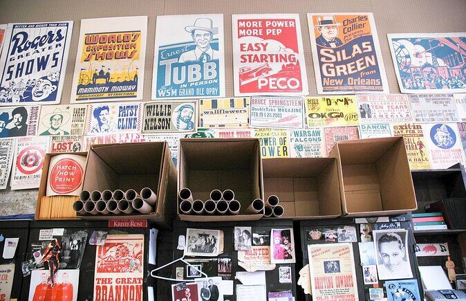 Nashville Hatch Show Guided Letterpress Tour with Souvenir Poster - Where You Meet (And Why It Matters): Country Music Hall of Fame Lobby Timing