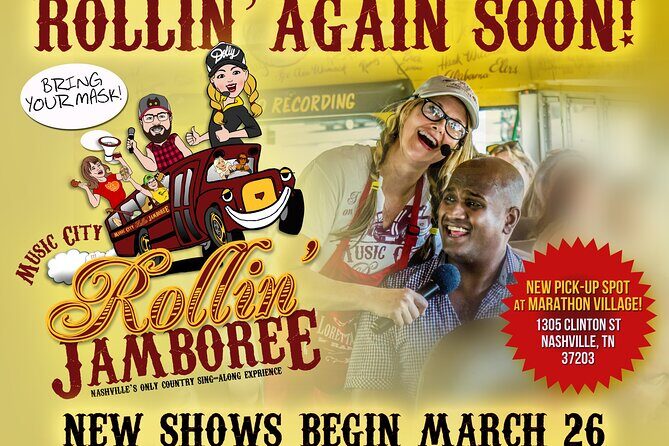 Nashville Rollin Jamboree Comedy & Country Music Sing-Along Tour - Meeting Point, Timing, and Bus Rules That Matter
