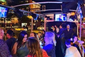 Open Air Party Bus with DJ & Bartender 21+ - Getting On Board: Start and Finish at Green Light Bar