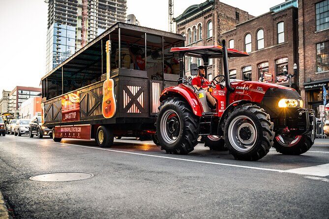 Private Downtown Nashville Party Tractor Tour 21+ Only! - What’s included onboard: DJ, karaoke, LED dance floor, and saddle seats